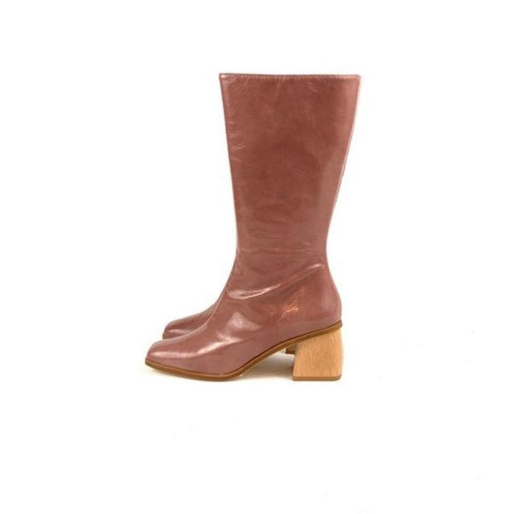 Paloma Wool Emiliana Boots, Pink Patent Leather